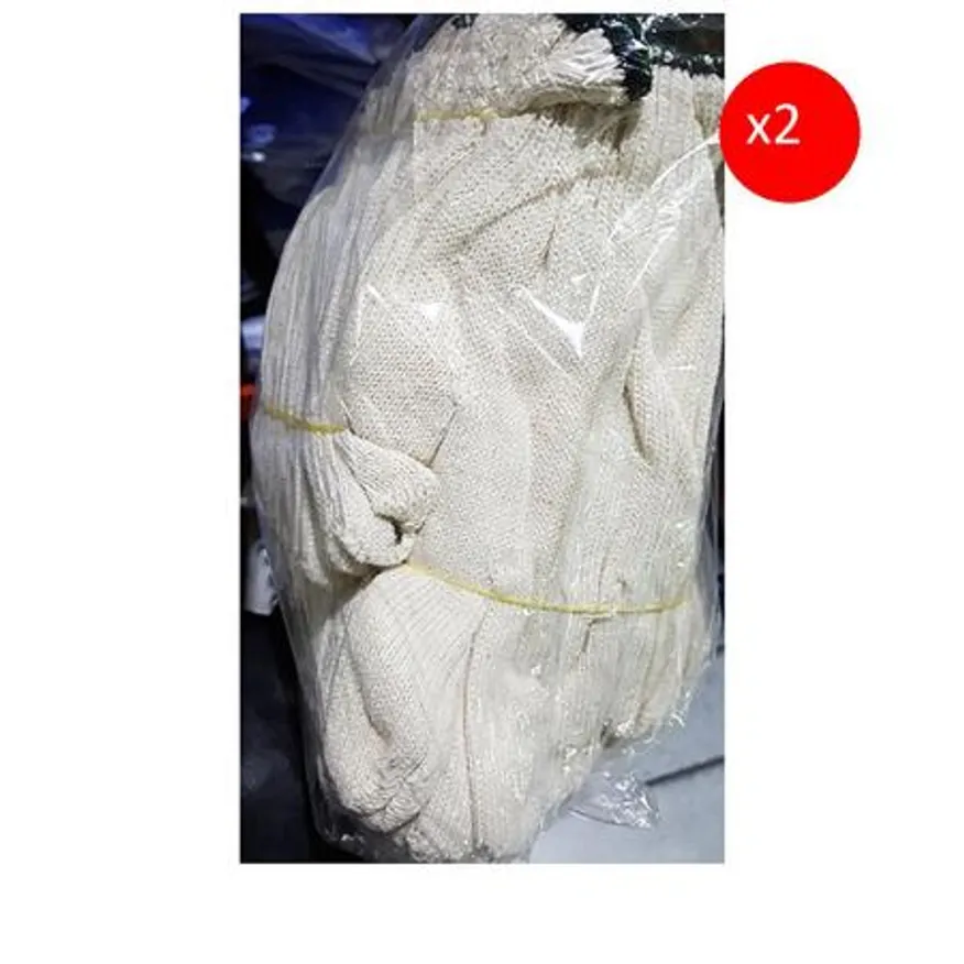 면장갑(기사 녹색줄 )X2 목장갑 작업장갑 업소용 작업용품 보호장갑 순면장갑 녹색줄장갑 산업용품 대용량 이미지