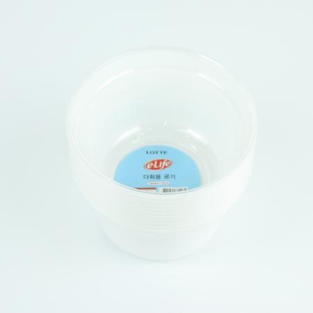 롯데-다회용 공기 140Ø 10개입 다회용공기 업소용공기 식당공기 재사용밥그릇 단체급식용 플라스틱공기 멜라민공기 대용량공기 밥그릇세트 주방그릇
