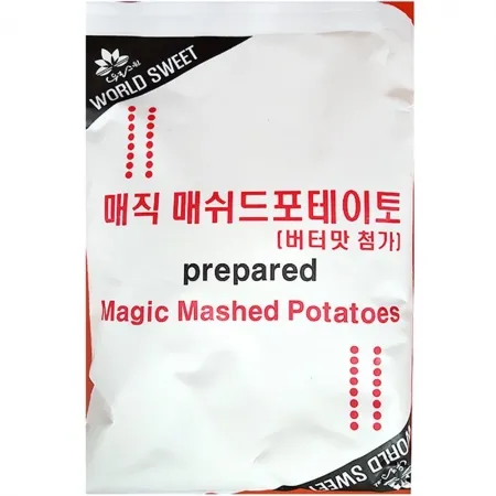 메쉬드포테이토(은진 1K)X15 업소용 사이드메뉴 으깬감자 양식재료 감자퓨레 매쉬포테이토 간편식 대량구매 뷔페재료 스테이크사이드