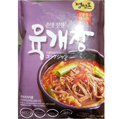 초원 육개장 600gX25 식자재 업소용 대용량 탕 즉석식품 고향 팔도 명가 초원 육개장 성일 선봉 이미지