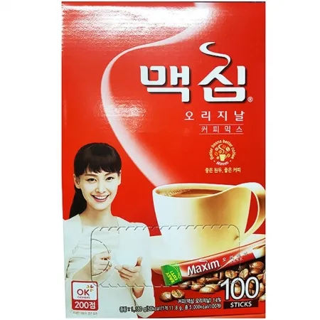 커피믹스(맥심 오리지널 12g x100T) X8 맥심커피 믹스커피 인스턴트커피 사무실커피 업소용커피 봉지커피 대용량커피 커피