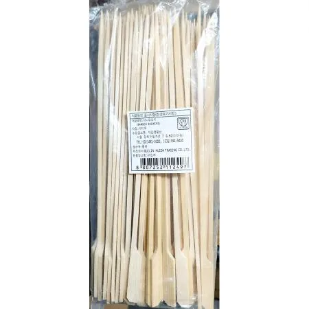 꽂이(대나무 손잡이 25cm 100입) 꼬치 대나무꽂이 손잡이꽂이 업소용꼬치 식당용품 바베큐꼬치 산적꼬치 닭꼬치 일회용꼬치