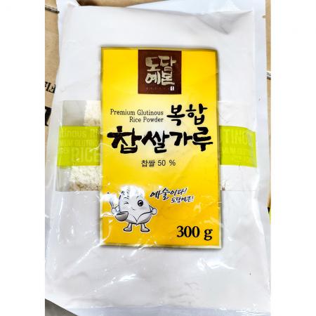 찹쌀가루(초야 복합50프로 300g) 식자재 쌀가루 떡재료 업소용 베이킹재료 찹쌀 제빵재료 찹쌀분 떡가루 가루