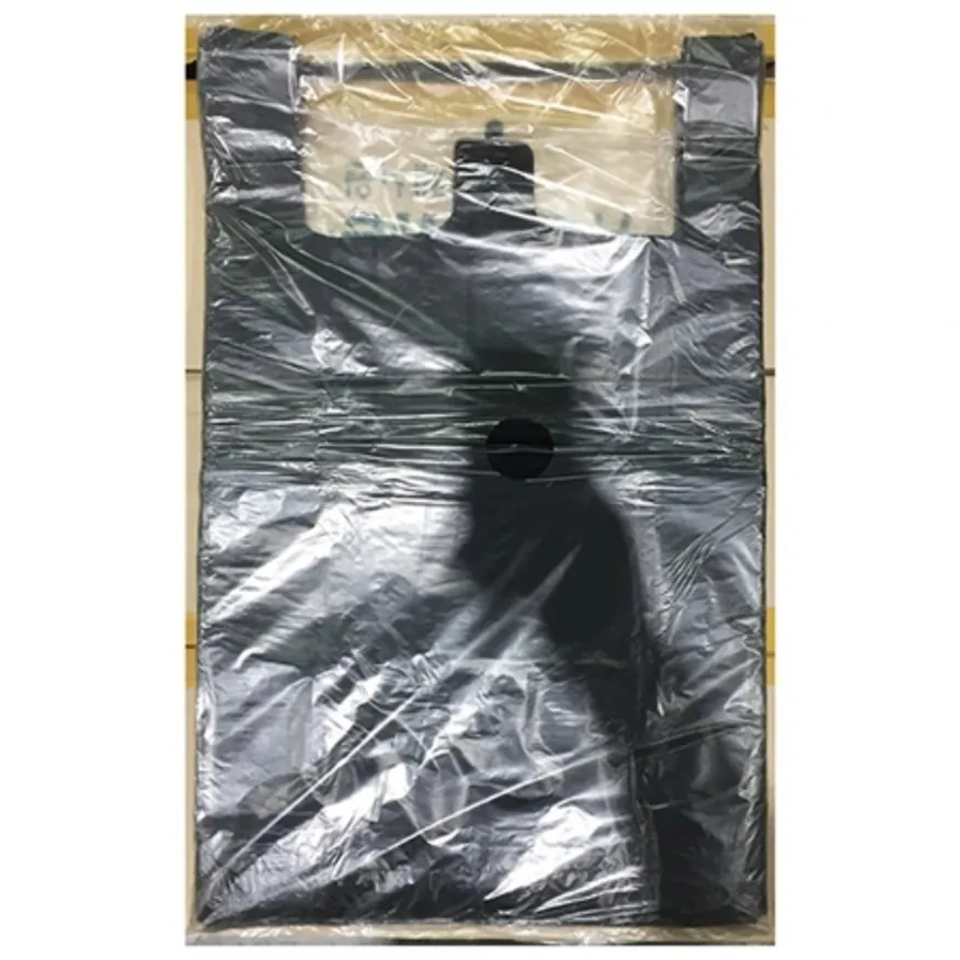 비닐봉투(검정 왕대 대원 100매) 식자재 업소용 대용량 검정 재활용 손잡이 손잡이비닐 쓰레기 도시락 인쇄 생분해 속 이미지