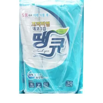화장지(땡큐 25m 30롤 3겹데코 엠보싱) 1개 식자재 업소용 대용량 깨끗한나라 유한킴벌리 크리넥스 쌍용씨앤비 헬로키티 코스트코 노브랜드 최신제조 한예지