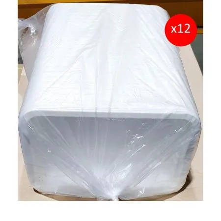 일회용기(소 19x3.5cm 100입 바베큐용) X12 플라스틱용기 바베큐용기 배달용기 포장용기 업소용용기 테이크아웃용기 투명용기 도시락용기 캠핑용품