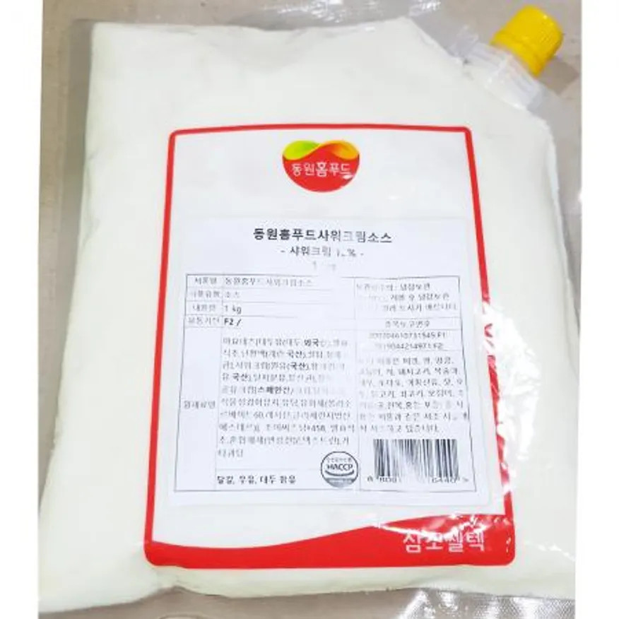 사워크림소스(삼조쎌텍 1k) 1개 식자재 업소용 대용량 청정원 이미지