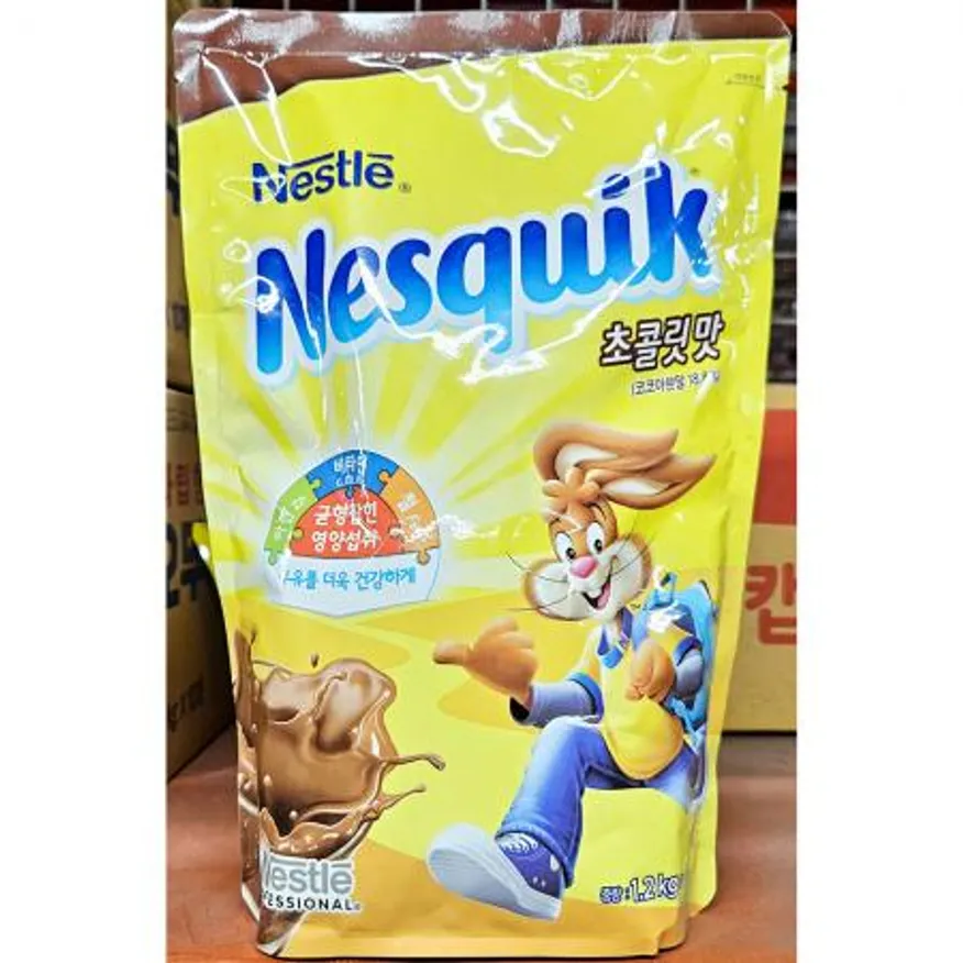 코코아가루(네스퀵 1.2K) 4개 식자재 업소용 대용량 코코아 허쉬 무가당 스위스미스 블랙 더연두 네슬레 네스퀵 무설탕 이미지