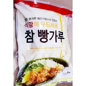 참빵가루(진현무역 굵은개자 2K) X5 식자재 업소용 대용량 빵가루 하이얀 동원 오뚜기 화미 백설 프라임 분말 마른빵가루