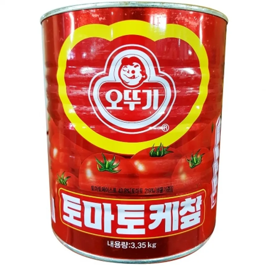 오뚜기 케찹 3.35Kg 1개 식자재 업소용 대용량 오뚜기 하인즈 대상 유기농 노브랜드 동방푸드마스타 무지방 달디단마켓 쯔베르겐 이미지