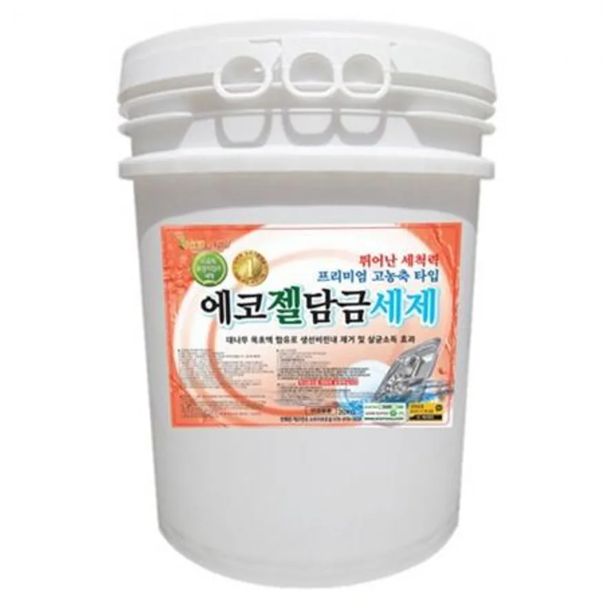 에코 젤 담금 세제 18kg 담금세제 찌든때제거 젤세제 업소용세제 대용량세제 식기불림 주방세제 식당세제 에코세제 위생용품 이미지
