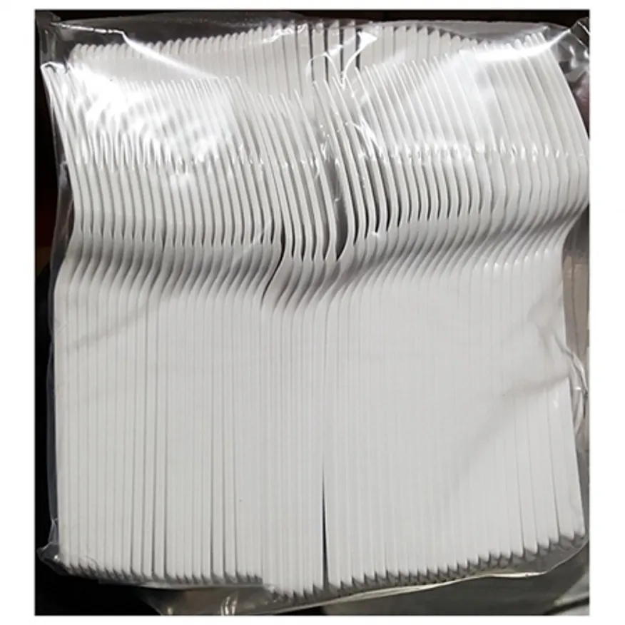 포크(일회용 흰색 100입) 이미지