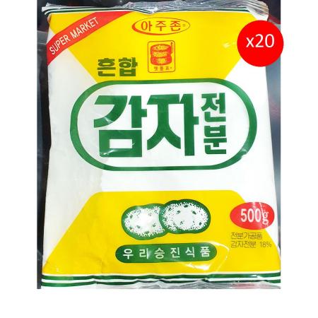 감자전분(맷돌표 혼합 개별 500g) X20 식자재 업소용 대용량 맥선 감자전분 오토 뚜레반 성진 한식품 오뚜기 이미지