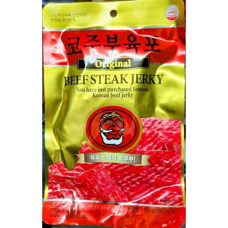 우육포(코주부 판 50g) X10 육포 소고기육포 건조육 술안주 간식 안주 캠핑간식 업소용