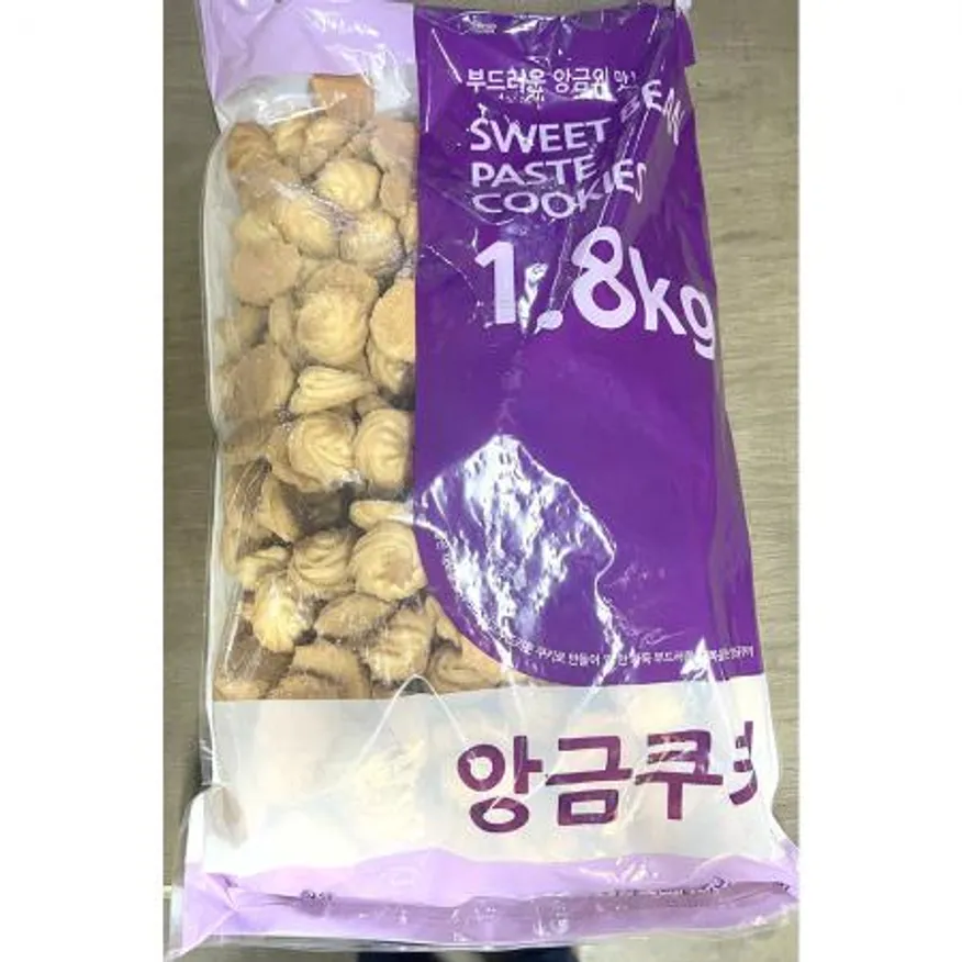 앙금쿠키(신흥제과 벌크 1.8K) X2 쿠키 벌크쿠키 대용량쿠키 카페디저트 단체간식 업소용쿠키 제과점용 간식 다과 이미지