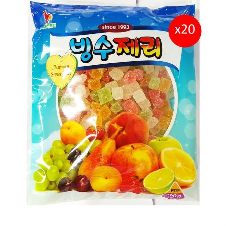 빙수젤리(부국에프앤씨 450g) X20 젤리 빙수토핑 디저트재료 토핑 카페재료 빙수전문점 여름메뉴 팥빙수재료 업소용