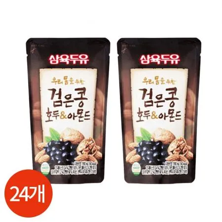 CL 삼육 검은콩 호두 아몬드 두유 190ml x 24개