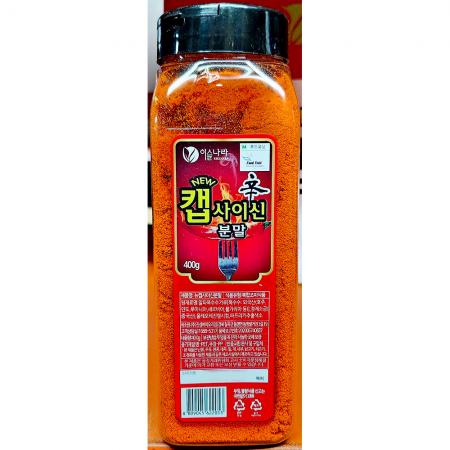 캡사이신분말(이슬나라 400g) X12 캡사이신 매운맛 매운가루 매운양념 소스재료 조미료 식자재 업소용 식당