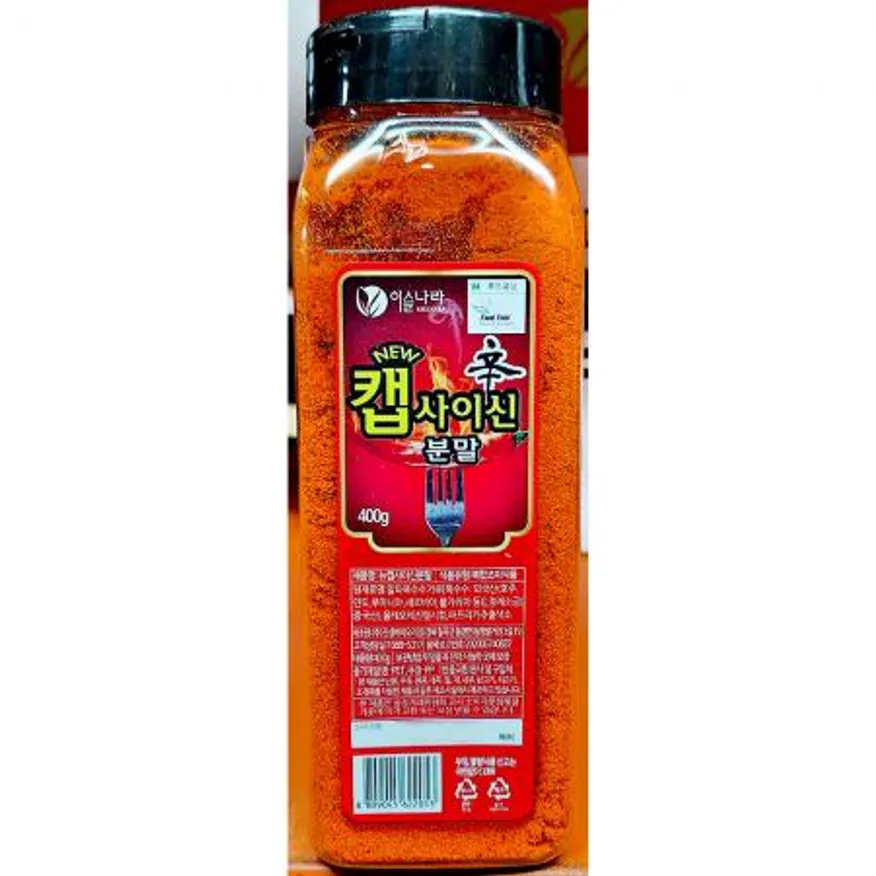 캡사이신분말(이슬나라 400g) X12 캡사이신 매운맛 매운가루 매운양념 소스재료 조미료 식자재 업소용 식당 이미지