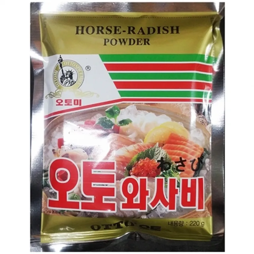 와사비(오토 220g) 1개 식자재 업소용 대용량 와사비 지요다 솔표 오토 분말 원씨푸드 오케이 특 오뚜기 이미지