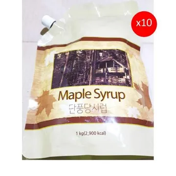메이플시럽(선인 1k) 10개 식자재 업소용 대용량 선인 단풍당시럽 메이플 캐나다산 도매 제과제빵 핫케익 메이플시럽 단풍당