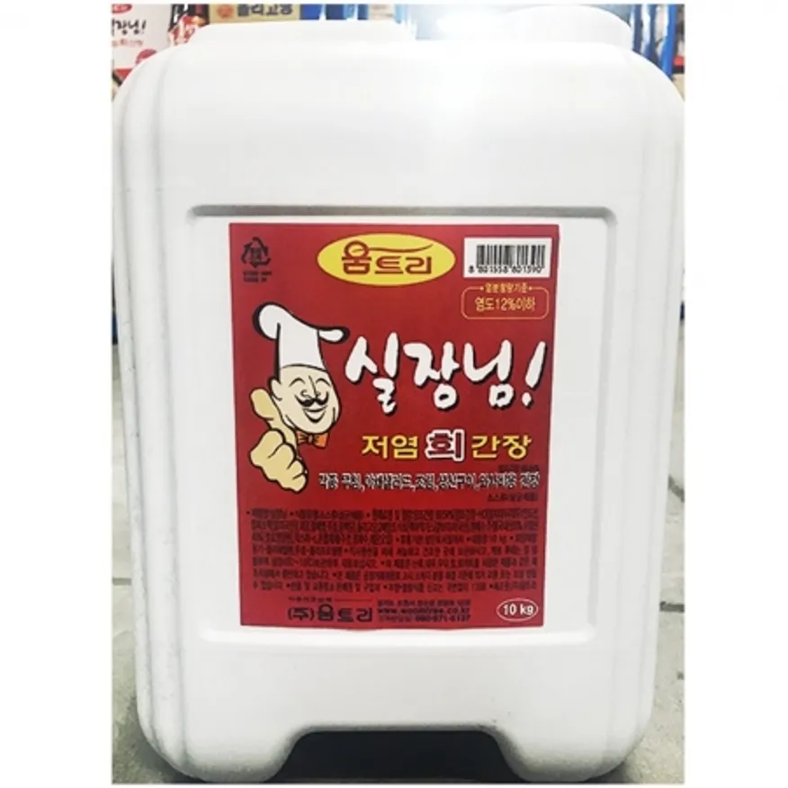 저염회간장(실장님 움트리 10K) 1개 식자재 업소용 대용량 움트리 저염 원씨푸드 홍일 실장님 다인 생선회와 맷돌표 테온셀 이미지