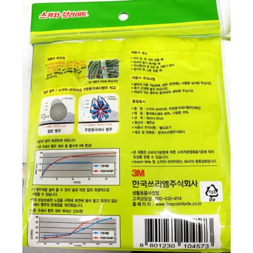 극세사행주(스카치 32x30 3매)X30개 이미지