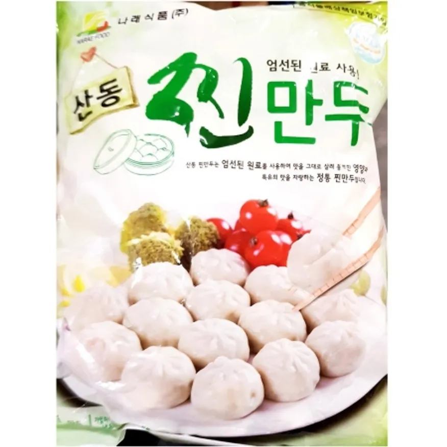나래 고기찐만두 1.4K 7개 식자재 업소용 대용량 나래 아하 토박이 고기만두 식자재 감자 원주 고기 고기찐만두 이미지