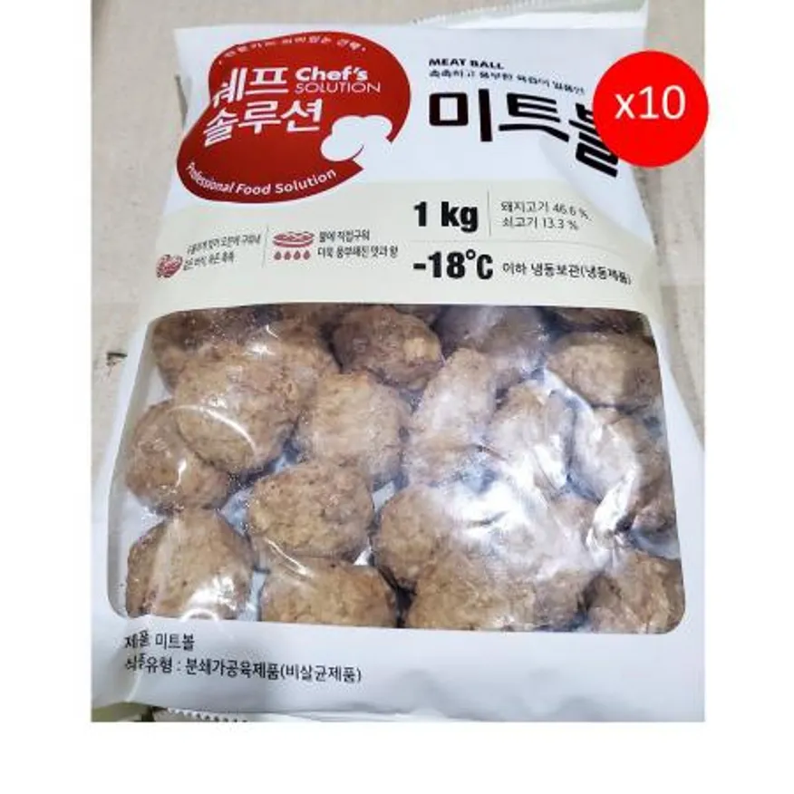 미트볼(실속 소디프 1K) 10개 식자재 업소용 대용량 미트볼 즉석 티세이브 신 소디프 안 이미지
