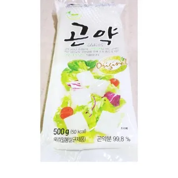 묵곤약(대신 500g) 1개 식자재 업소용 대용량 곤약 대신곤약 대신 해초곤약 묵 참미온 반 대신물산 바실리사