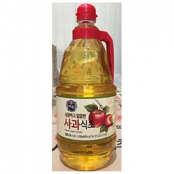 사과식초(백설 1.8L) 8개 식자재 업소용 대용량 데니그리스 오뚜기 브래그 코스트코 좋은습관 애사비 모던구루 유기농 생생초