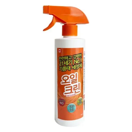 오일크린 500ml 1개-기름때제거 세정제 클리너 주방세제 업소용 강력세정제 오븐클리너 후드청소 가스레인지청소 식당주방