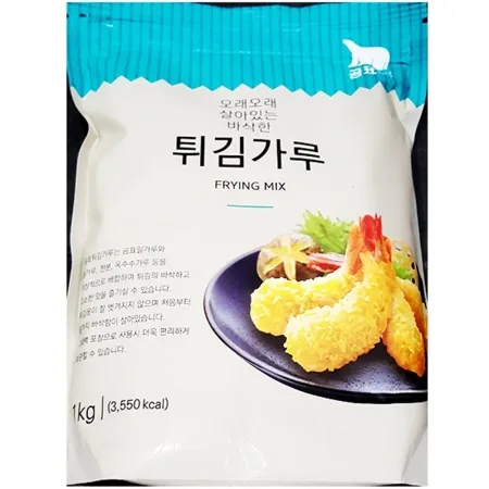 튀김가루(곰표 1K) 업소용 식자재 밀가루 튀김요리 대용량 바삭한튀김 튀김믹스 급식