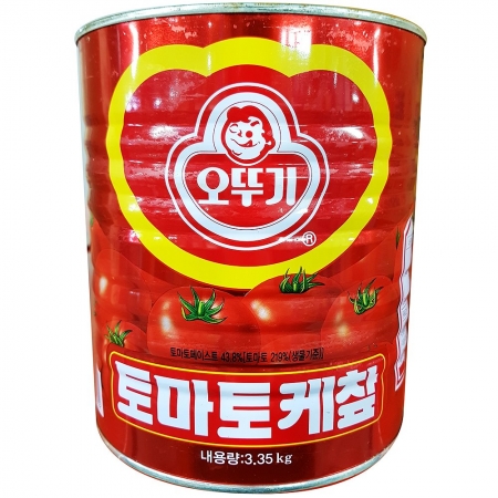 오뚜기 케찹 3.35Kg 6개 식자재 업소용 대용량 오뚜기 하인즈 대상 유기농 노브랜드 동방푸드마스타 무지방 달디단마켓 쯔베르겐 이미지