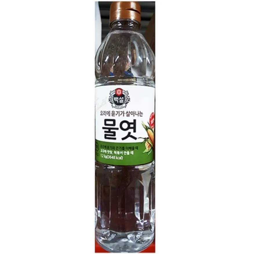 황물엿(백설 1.2K) 12개 식자재 업소용 대용량 강남 화미 대상 이츠웰 황물엿 맥아물엿 별표 이미지
