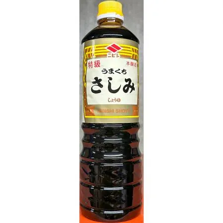 사시미간장(1L 니비시쇼유 일식용) 1개 식자재 업소용 대용량 니비시 일본 홍일점 기꼬만 움트리 해울찬 주비푸드 회간장 사시미 이미지