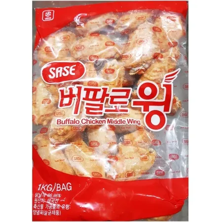 사세 버팔로 치킨윙 1K 버팔로치킨윙 버팔로윙 닭날개 윙 냉동식품 간식 술안주 에어프라이어