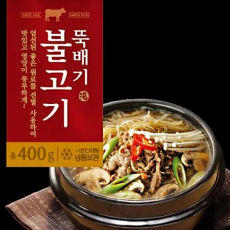 DM 비바푸드 뚝배기불고기 400g 1개 식자재 업소용 대용량 유어스 미스타셰프 선봉 백제원 늘품은 대복 뚝배기 아임셰프 뚝배기불고기 이미지