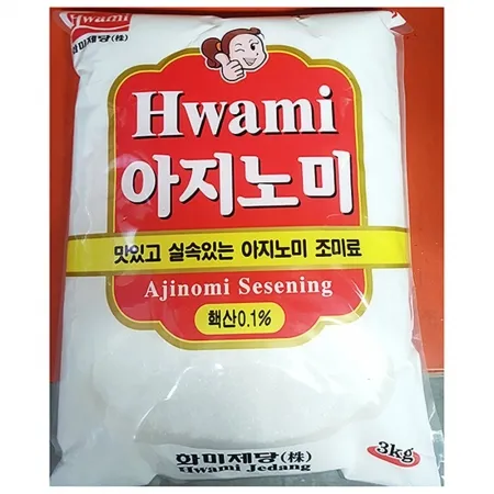 핵산 아지노미(화미 MSG 3K)X6 업소용 대용량 조미료 식당용 감칠맛 미원 글루탐산나트륨