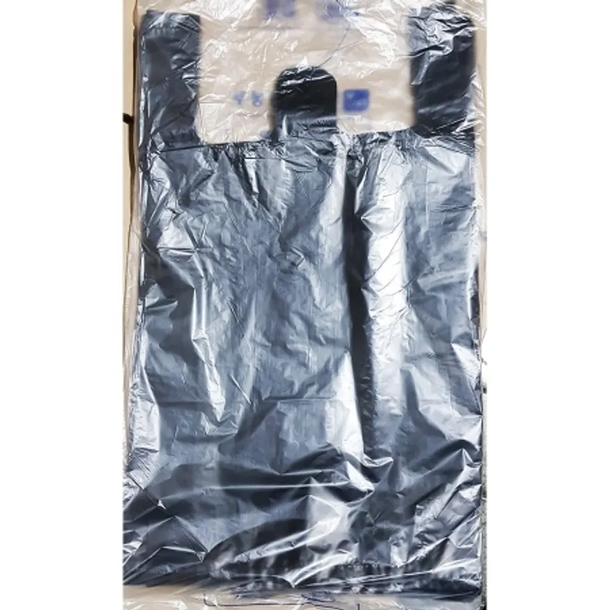 비닐쇼핑백 검정색 (37 x46cm) 70매 10개 식자재 업소용 대용량 검정 재활용 손잡이 손잡이비닐 쓰레기 도시락 인쇄 생분해 속 이미지