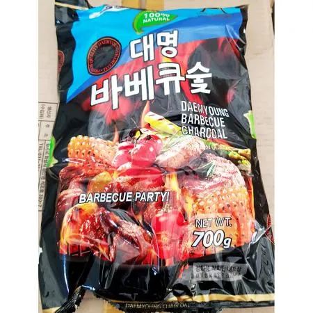 [더착한푸드]바베큐숯 700g(대명 장터)  숫,참숯,바베큐숯,캠핑용품,구이용숯 숯 숯 숯