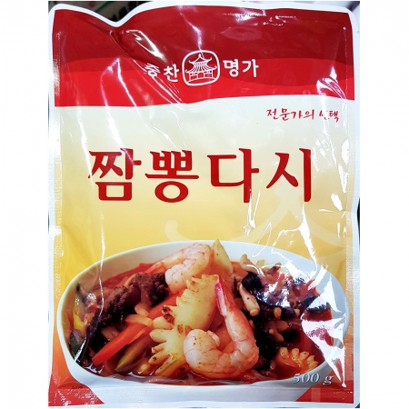짬뽕다시(중찬명가 500g) 10개 식자재 업소용 대용량 짬뽕 나가사키 중찬명가 나가사끼 젠미 짬뽕소스 양념 스프 소스 이미지