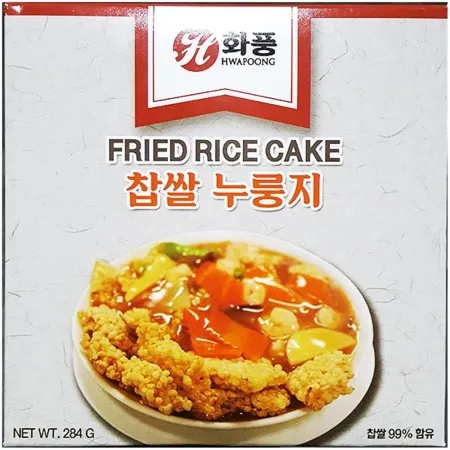 찹쌀누룽지(화풍 284g)X36 업소용누룽지 간편식 식당메뉴 식자재 대용량간식 누룽지 누릉지 누룽지밥 간편밥
