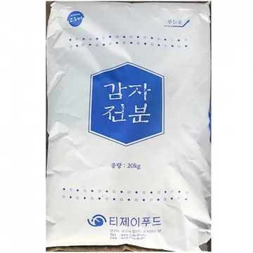 감자전분(티제이 20K) 1개 식자재 업소용 대용량 감자전분 우성 가야 고성 오토 서안 고성산업 새마원