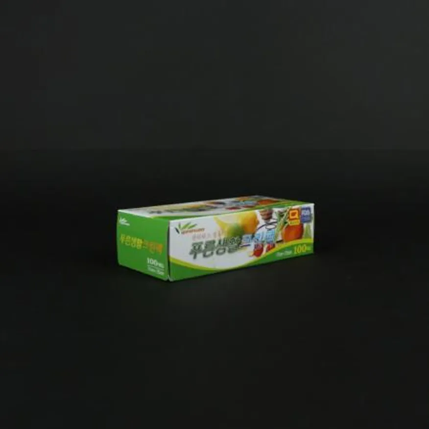 푸른생활 위생팩 17*25cm 100매 식품보관팩 비닐팩 pe팩 업소용 식당용 대용량 주방용품 식품포장 이미지