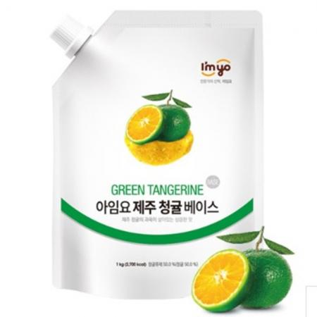 VCM 아임요 제주 청귤 베이스 1kg 1개 식자재 업소용 대용량 청솔 더블데이 그린트리 심총각 무배 세미 망고농축액 과일촌 매일
