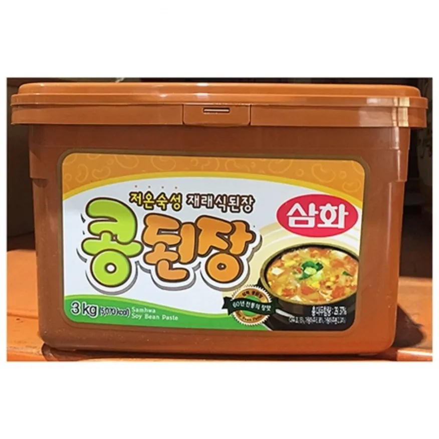 콩된장(삼화 3k) 4개 식자재 업소용 대용량 삼화식품 범일 홍천시골 강진 삼화 태화식품 해바랑 우리 강원도 이미지