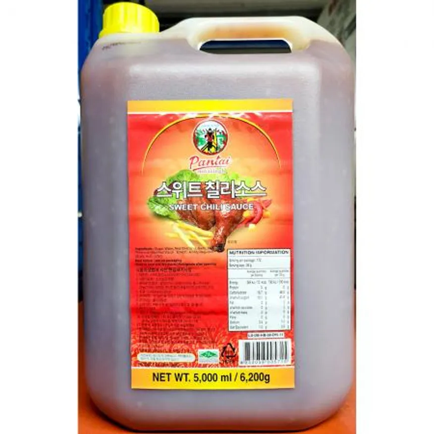 스위트칠리소스(스위트웰 5L) X4 칠리소스 업소용 식자재 소스 튀김소스 대용량 만능소스 양념소스 스위트칠리 이미지