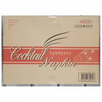 칵테일냅킨(대성 무지B빨강 6000매) 1개 식자재 업소용 대용량 칵테일냅킨 테이블냅킨 업소용 월드 사각 친환경 제이큐 대성 테이블