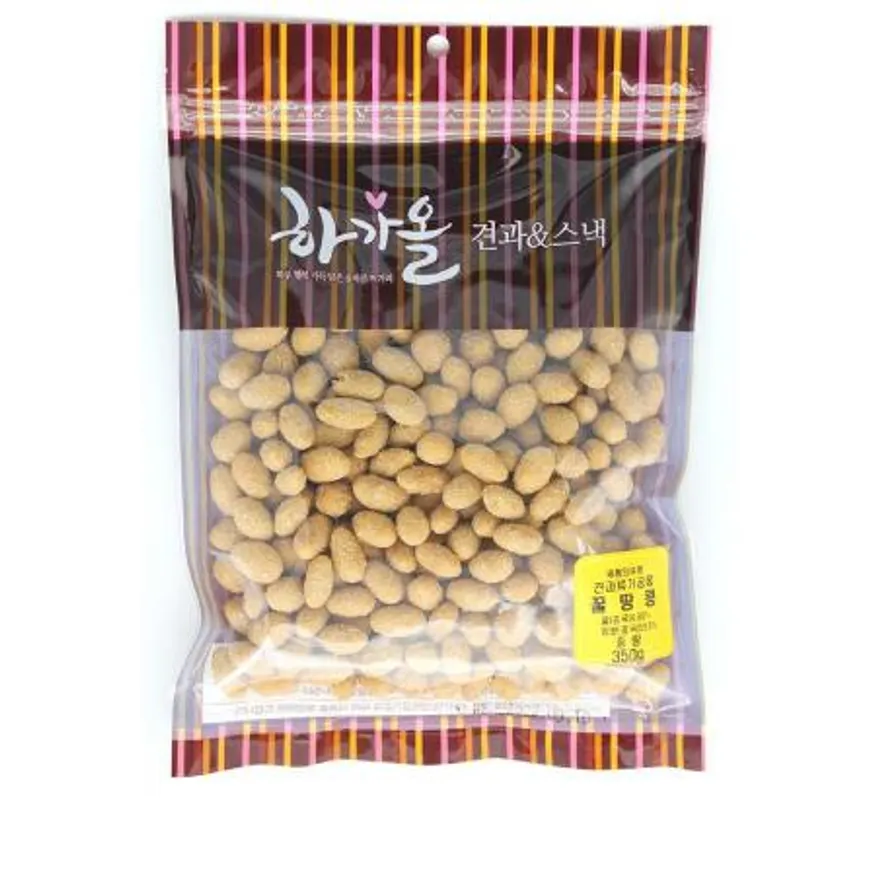 (하가올소)꿀땅콩(350g) 견과류 업소용 식자재 대용량 마른안주 간식 식자재마트 베이킹재료 땅콩 이미지